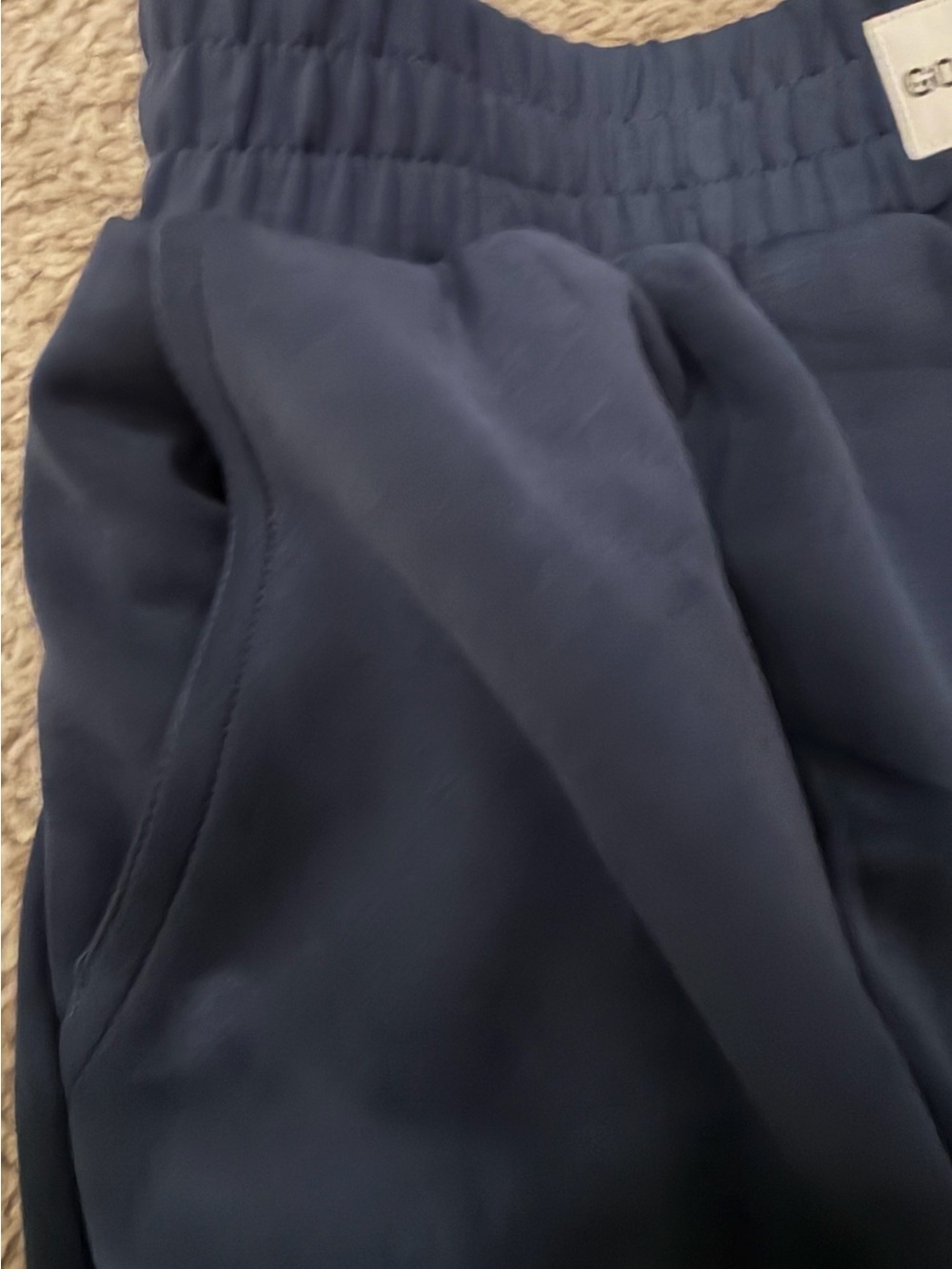 Gold Hinge LuxeSoft Bubble Skirt Navy NWT Size Medium - Picture 9 of 11
